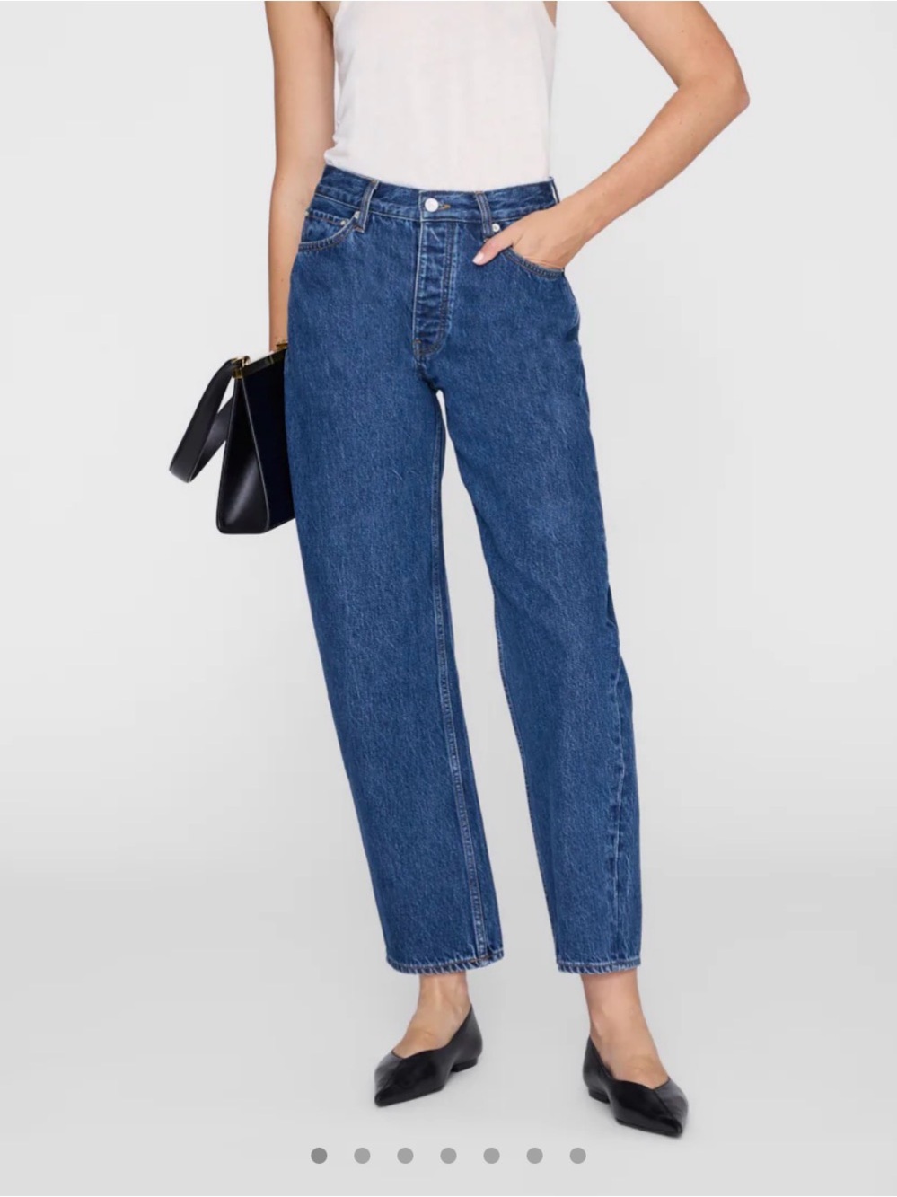Anine Bing Fritz Jean 28” in Clean Indigo - Picture 2 of 5